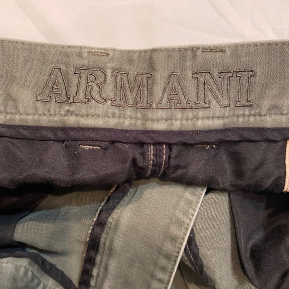 ARMANI JEANS Giorgio Armani Mens Khaki Chinos Sz 28 - Picture 8 of 11